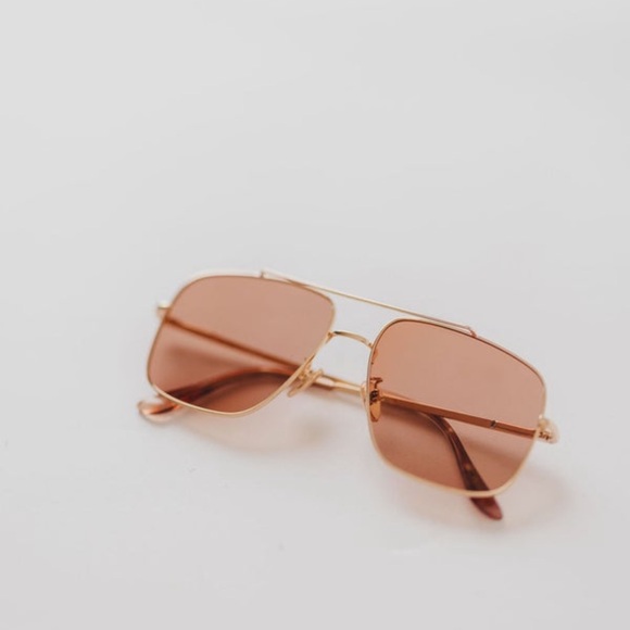 Banbe Accessories - Banbe Aviator Sunglasses Gold Brownish Gold Lens